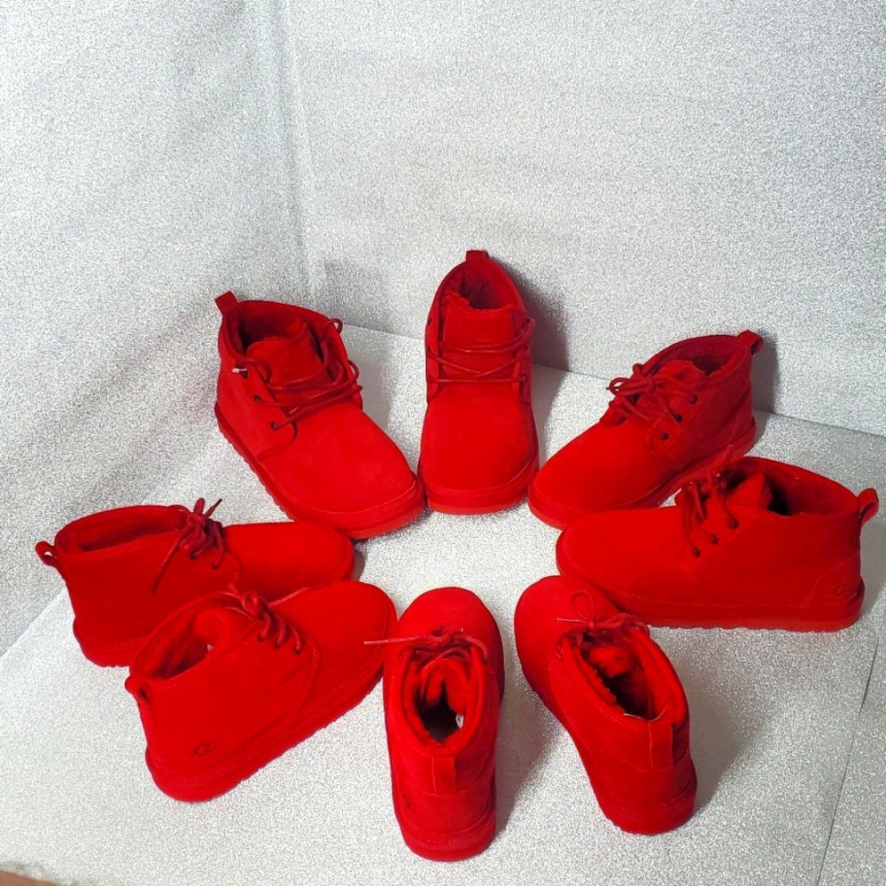 UGG SAMBA RED NEUMEL BOOTS NWOB - Picture 8 of 8